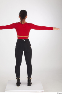  Zuzu Sweet black boots black trousers casual dressed red long sleeve t shirt standing t poses t-pose whole body 0005.jpg